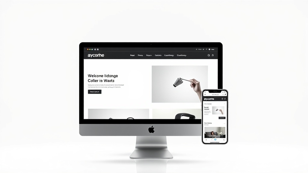 Resultado final de un WordPress a medida en móvil y escritorio