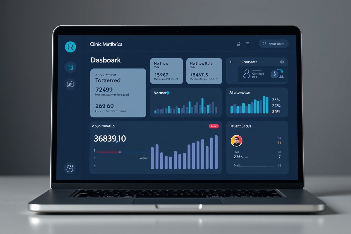 Dashboard de métricas de automatización para clínicas privadas