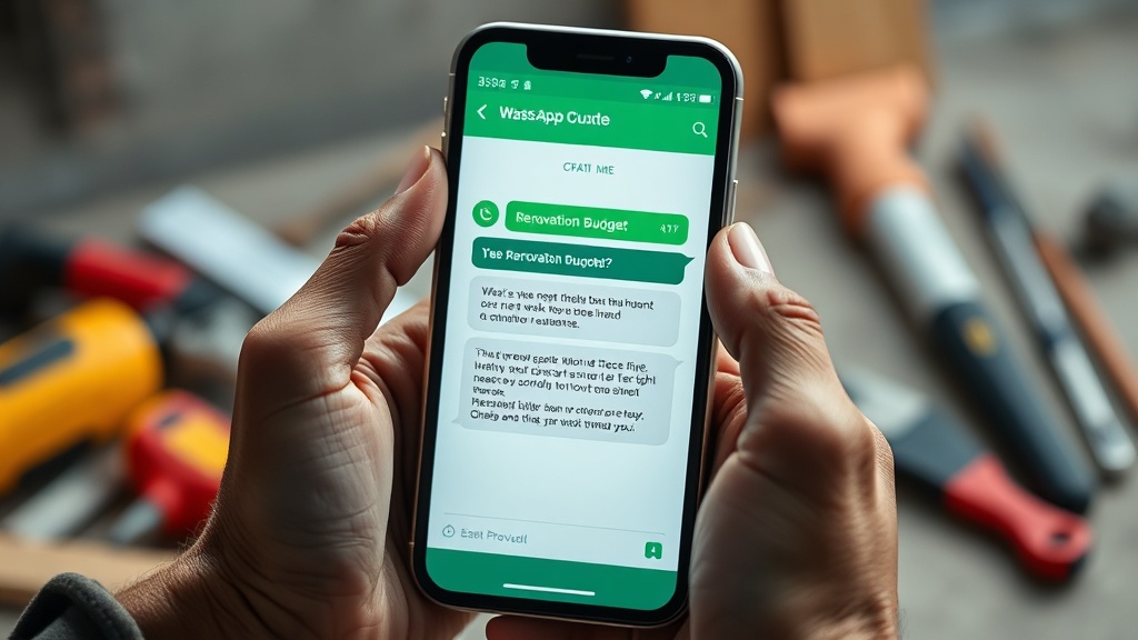 Automatizar presupuestos reformas Barcelona: WhatsApp con confirmación automática de presupuesto de obra enviado al cliente
