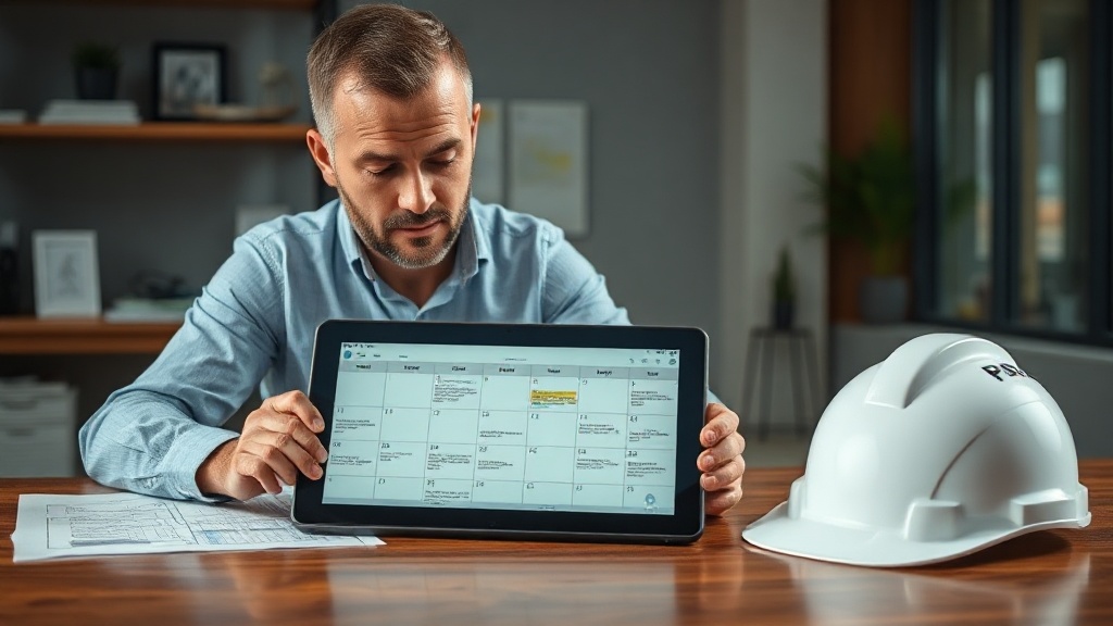 Propietario empresa reformas Barcelona gestionando proyectos y presupuestos con sistema IA automatizado