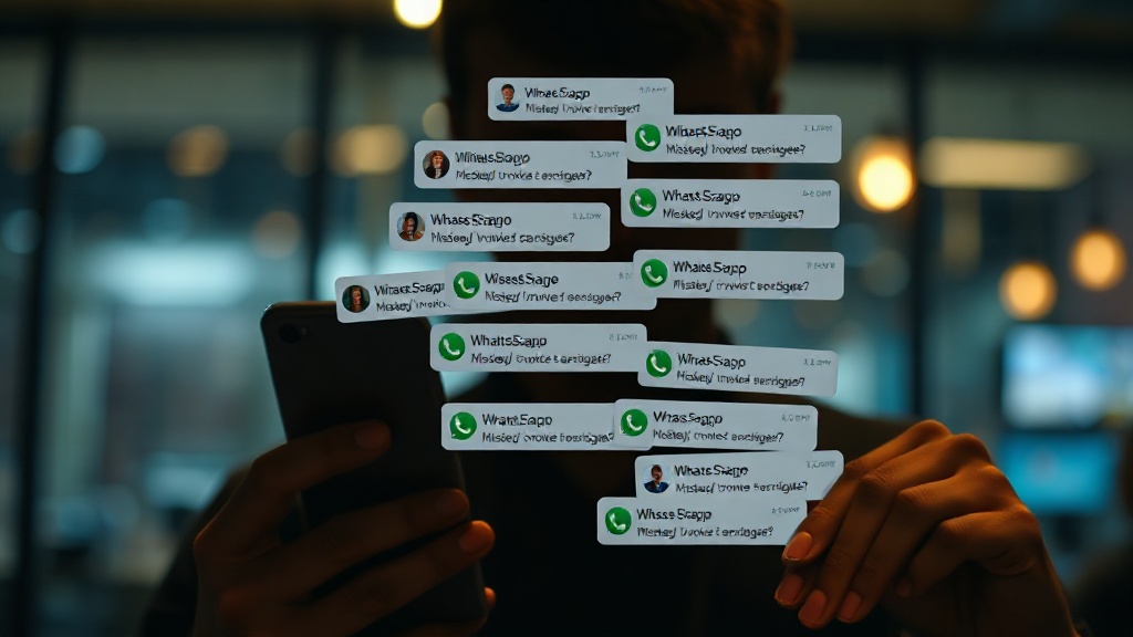 Mensajes acumulados sin responder en negocio sin sistema automatizado de atención al cliente