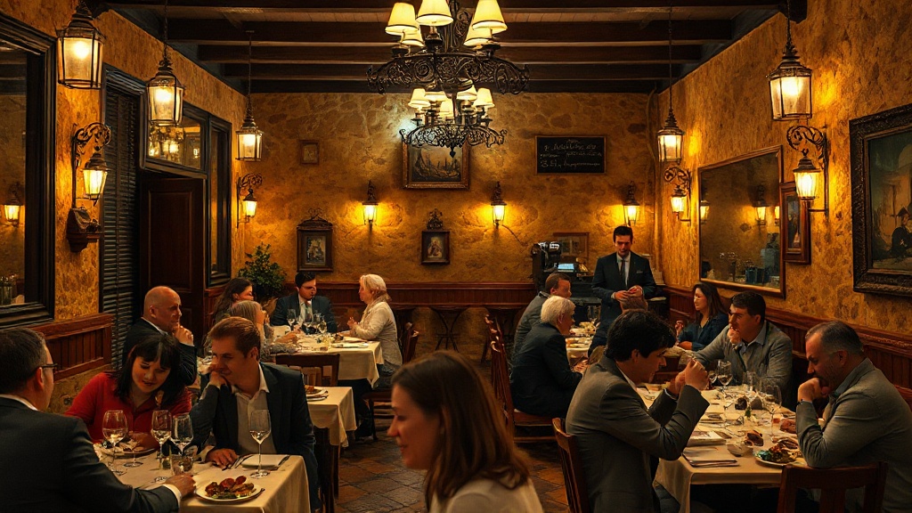 Restaurante lleno con todas las mesas ocupadas gracias a sistema de reservas online activo