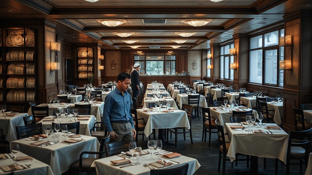 Restaurante vacío sin reservas online activas: mesas sin ocupar por falta de sistema digital