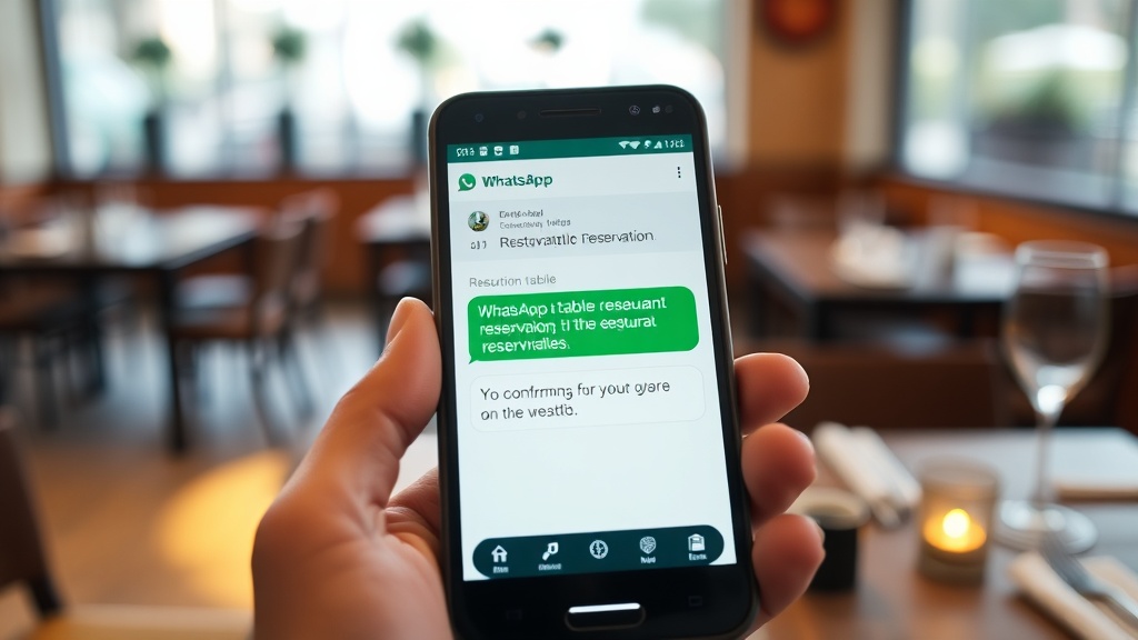 Confirmación de reserva de restaurante por WhatsApp con IA